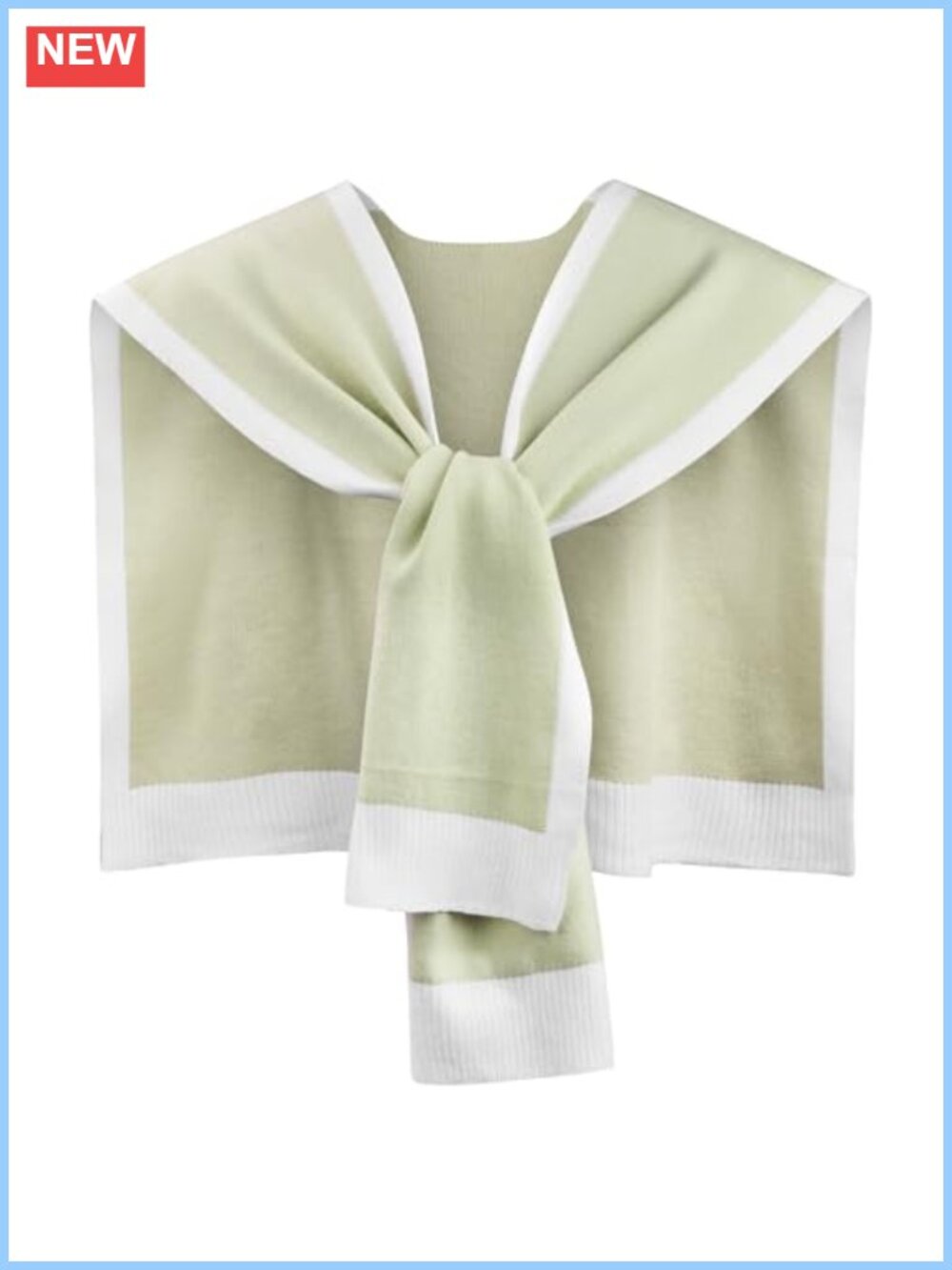 Knitted Sweater Shawl Wrap Women Striped Poncho Cape with Sleeves Travel Casual